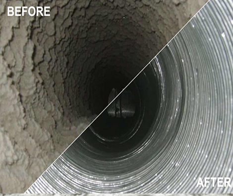 dryer vent before and after